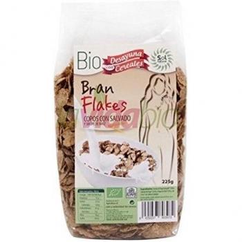 SOLNATURAL BRAN Flakes con Salvado Bio 225 g, Estándar, Único