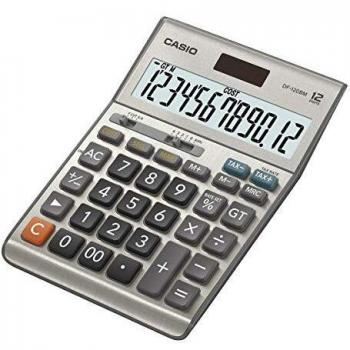 Casio DF-120BM Calculadora de Sobremesa Gris de 12 Dígitos
