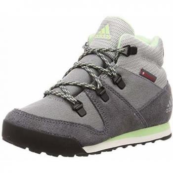adidas Snowpitch C.Rdy K, Running Shoe, Grey Three/Grey Four/Glow Green, 28 EU
