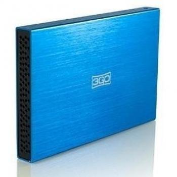 3GO HDD25BL13 - Carcasa para Disco Duro SATA 2.5, USB, Azul