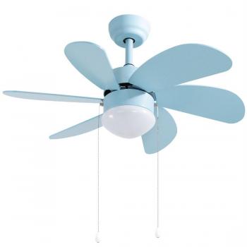 Ventilador de Techo Gsc Evolution Larde 2xE27 Ø82 6 Aspas DC Azul