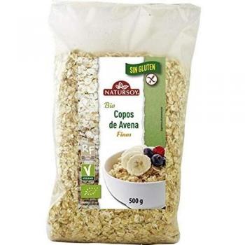 Copos avena finos sin gluten Natursoy 500 g