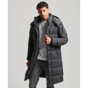 Abrigo acolchado Ripstop negro Superdry