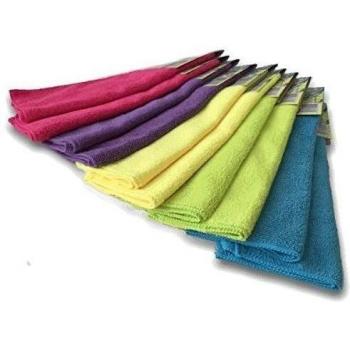 Bayeta microfibra multiusos colores 30x40 cms. Pack 10 uds