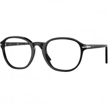 Persol PO3343V 95 Men's Eyeglasses Black Size 53 - Frame Only with Blue Light Block Available