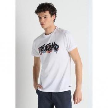 Camiseta de Manga Corta Lois Jeans para hombre en color blanco con diseño moderno y elegante - Modelo 133355
