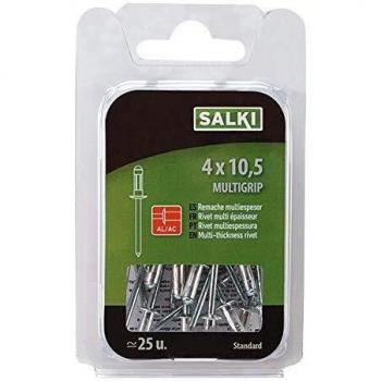 Salki 0374810 Remache Alx Multiespesor de Aluminio y Acero, Metal, L