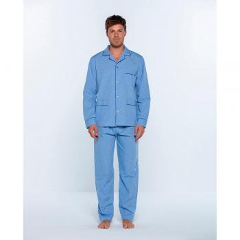 Punto Blanco - Pijama largo de hombre en color azul