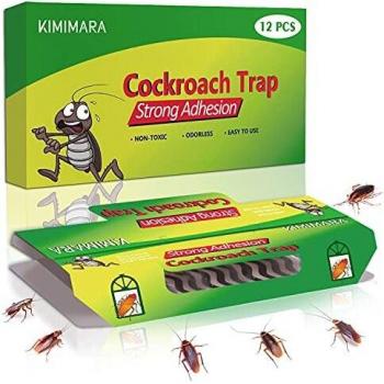 Kimimara Cucaracha Trampas, 12 Pcs Trampas para cucarachas con Cebo Incluido