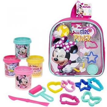 Disney - Plastilina infantil 4 Botes Plastilina Niños 3 años con moldes 2D y accesorios Plastilina no tóxica Juguetes educativos Manualidades niños Pack plastilina Mochila Disney