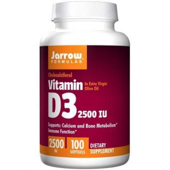 Jarrow Formulas Vitamin D3 2500 IU Softgels - 100 Count