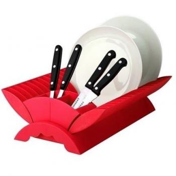 Sunnex MPD1310R - Escurreplatos, color rojo