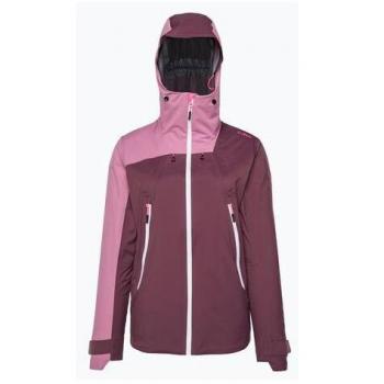 CMP Women's Waterproof Jacket with Fixed Hood - Brown, Size 42