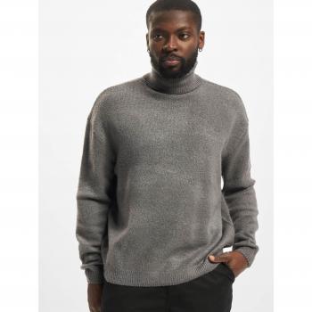 Urban Classics Oversized Roll Neck Sweater - Dark Gray for Men