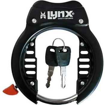 Lynx - Bloqueo de Rueda Ringlock para Bicicleta - Negro - Tipo: Bloqueo de rueda; Color: Negro; Diseño: Frame lock