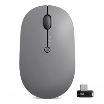 Lenovo Go Wireless Multi-Device Mouse - Ambidextrous Optical 2400 DPI - Storm Gray