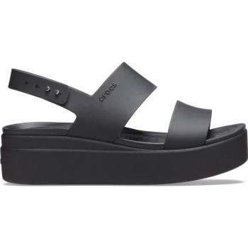 Sandalias de mujer Crocs Brooklyn LoWedge, color negro, talla 41-42