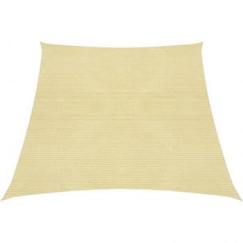 Toldo de vela HDPE beige 160 g/m² 4/5x3 m