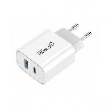 Cargador Rápido USB Tipo-C QC PD 20W Mobile MB-1030