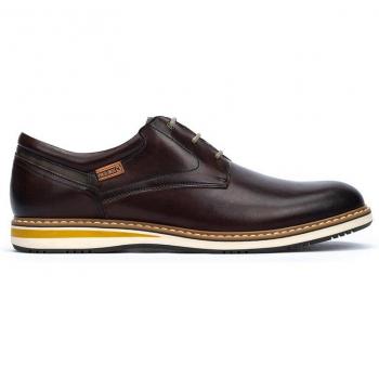Pikolinos Avila Men's Authentic Leather Lace-Up Shoes with Cushioned Removable Insole