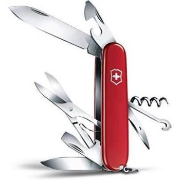 Victorinox Pocket Knife, Stainless Steel, Red, Medium
