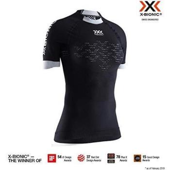 X-Bionic Camiseta M/C The Trick G2 Run Mujer Shirt, Negro, XS