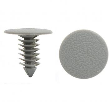 sourcingmap 50 Pcs Gris 9mm Dia Agujero Plástico Remaches Sujetadores Parachoque Guardabarros para Coche Auto