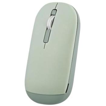 Ratón T'nB COLOR - Doble conexión 2 en 1, Bluetooth y USB-A, ultrafino, color verde, modo de espera automática