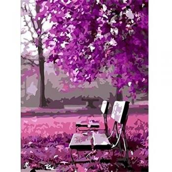 Diy oil painting, paint by number kit- Wait for romance 16*20 inch. by Colour Talk