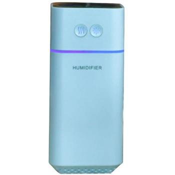 Humidificador de aire para coche con carga USB, luz nocturna LED decolorante y rotativa