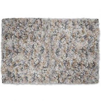 DHestia - Alfombra de Baño y Ducha con Base Antideslizante Poliéster y Algodón. BeigeMix