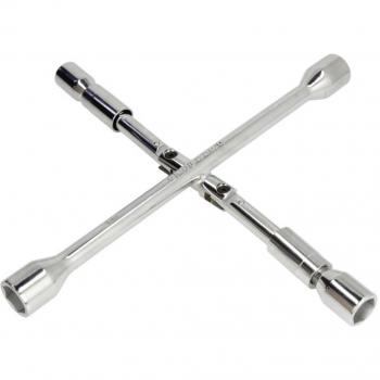 Llave de cruz para rueda TOPTUL AEAQ2214, tipo: Llave de cruceta, características: cuatro vías, material: acero cromo vanadio, tamaños: 17 mm, 19 mm, 21 mm,