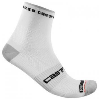 Calcetines Castelli Rosso Corsa Pro 9 Blanco XXL