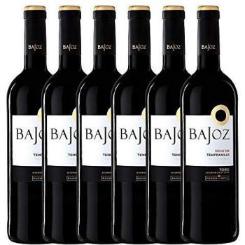 Bajoz Tempranillo D.O. Toro - Paquete de 6 x 750ml - Total: 4500 ml