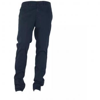 Blue Slim-fit Cotton Trousers - IT44 | XS