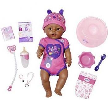 Zapf- Soft Touch Girl Brown Eyes Muñeca de función interactiva, Multicolor