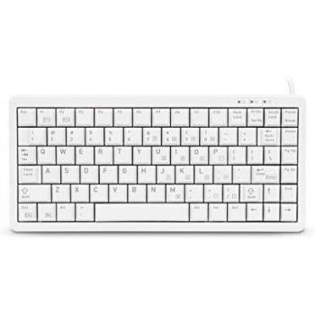 Teclado CHERRY G844100LCAUS USB PS2 Gris, con cable, compacto, QWERTY (EE.UU.)