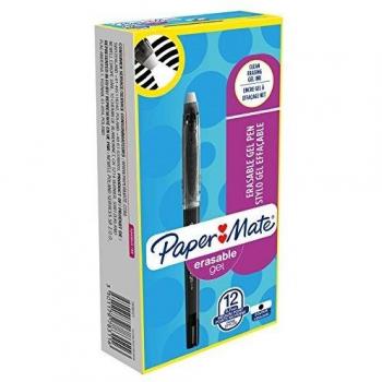 Boligrafo Borrable Paper Mate Erasabel Tinta Gel 0.7 mm color Negro