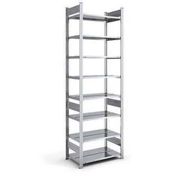Estantería ensamblable para archivadores hofe, galvanizada, altura 2700 mm, doble cara, dimensiones 750 x 600 mm