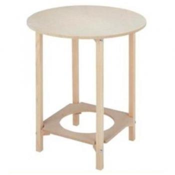 Mesa Camilla Redonda de 100x75 cm con Elegante Diseño y Versatilidad