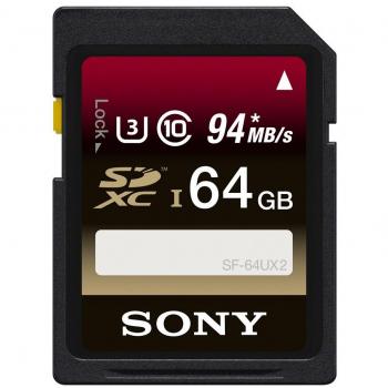 Sony SF-64UX2 SD -  Memory Card SDXC,  UHS-1 94MB/s, Class 10, 64GB