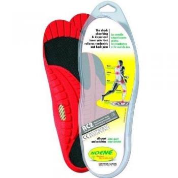 Noene 496100042 - Plantilla cómoda, color rojo / negro, talla 8 UK