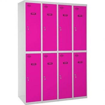 Taquilla metálica profesional montada Simonlocker Tandem 4/8 300 (1200) GR/RS - 9P233W4212 - Simon Rack