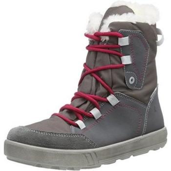 Ricosta Jana - botas de nieve cn forro y caña corta de piel niña, color gris, talla 33