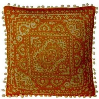 Suska-Regalos Cojin Cuadrado Amarillo - C/Cremallera-desenfundable_40x40x14cm-trasera:Microfibra