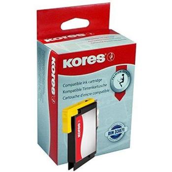 Kores Tinte Amarilla G1522Y Compatible con Brother LC-980Y/LC-1100Y
