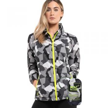 Origin II Unisex Packable Waterproof Jacket - White Camo - Size XXS