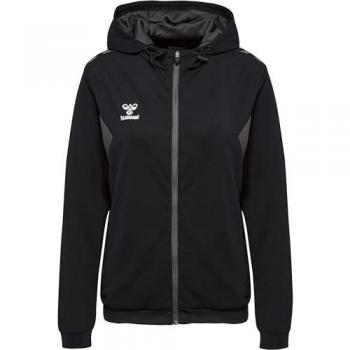Hummel Chaqueta Authentic Pl - Chaqueta de entrenamiento para mujer con cierre de cremallera, diseño auténtico, fabricada en material ligero y transpirable, ideal para actividades deportivas