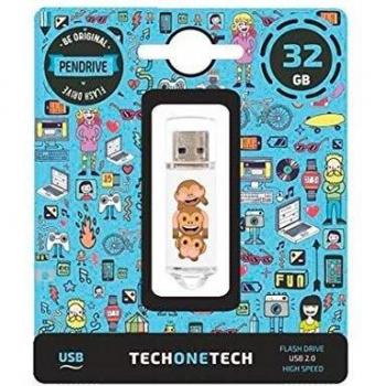 EmojiTech No-Evil Monkey pendrive 32 GB Memoria USB