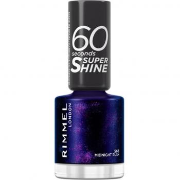 Rimmel 60 Seconds Super Shine Nail Polish Shade 563 Midnight Rush 8 ml